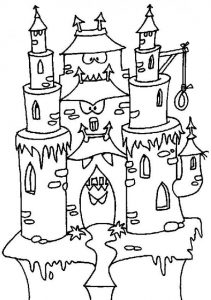 free printable castle coloring pages for kids