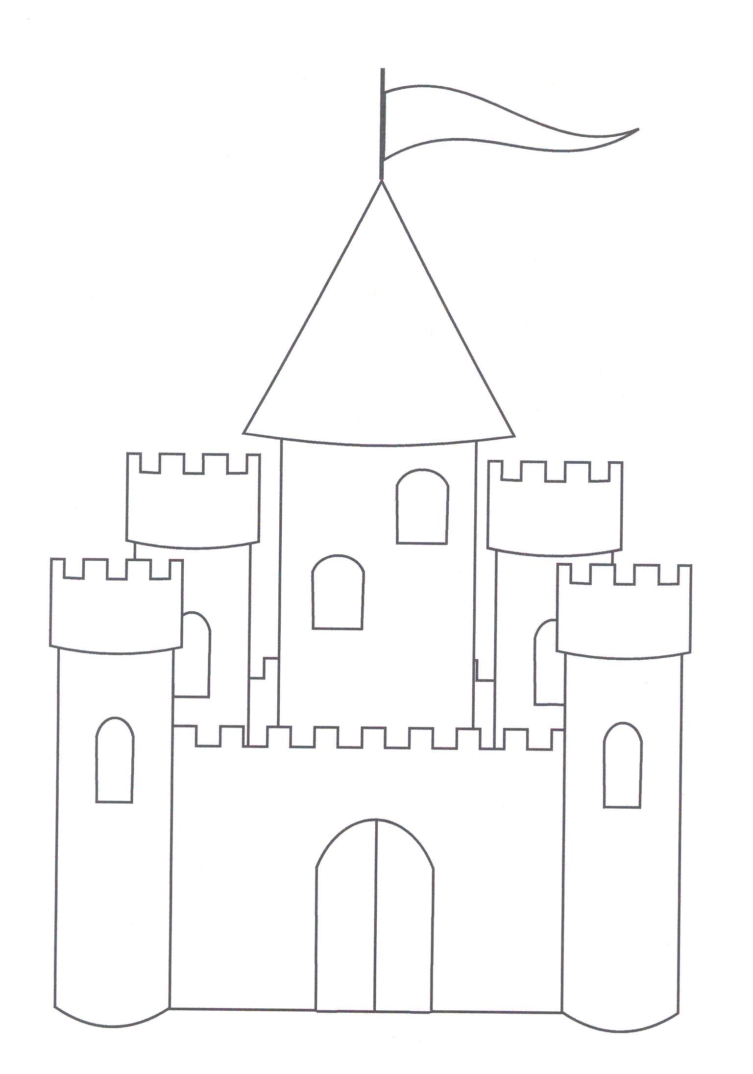 Free Printable Castle Coloring Pages - Printable World Holiday