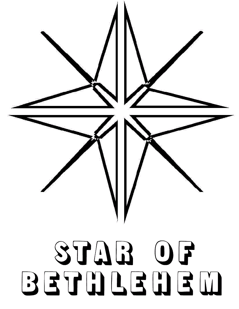 410 Coloring Pages Christmas Star Download Free Images