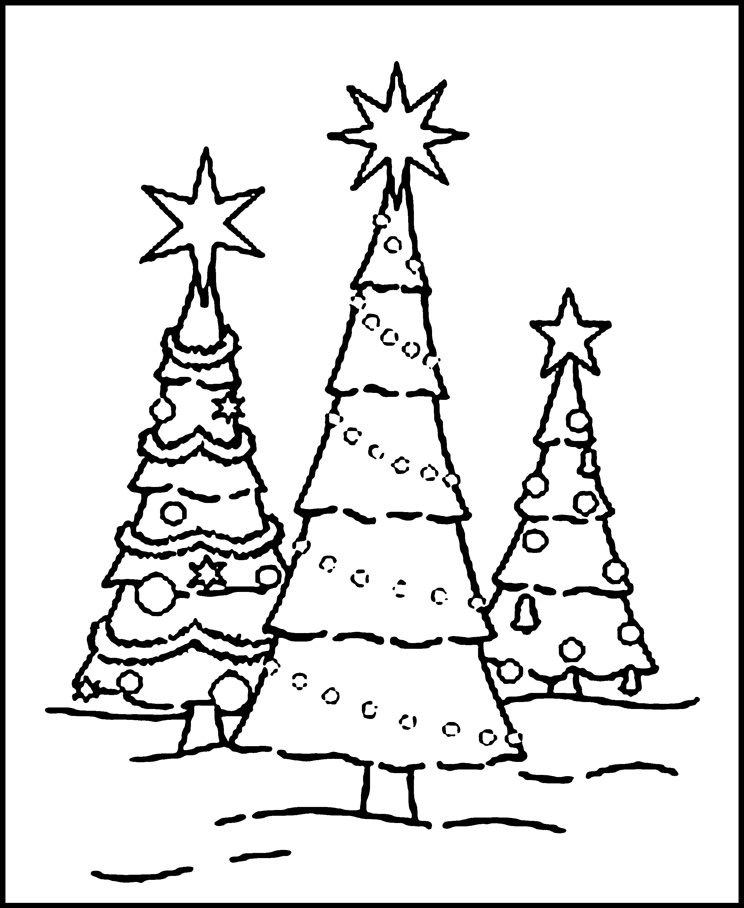 Christmas 2020: 40 Free Printable Christmas Tree Coloring Pages PDF