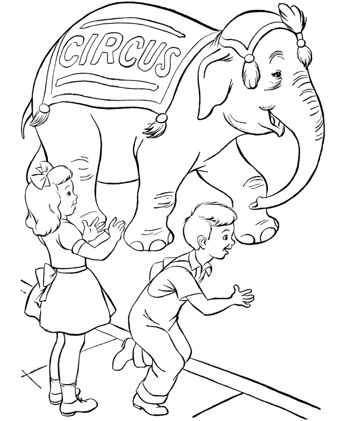 Free Printable Circus Coloring Pages For Kids