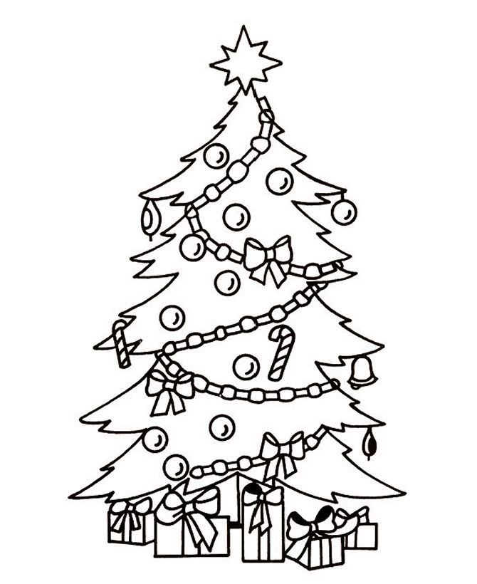 Download Free Printable Christmas Tree Coloring Pages For Kids