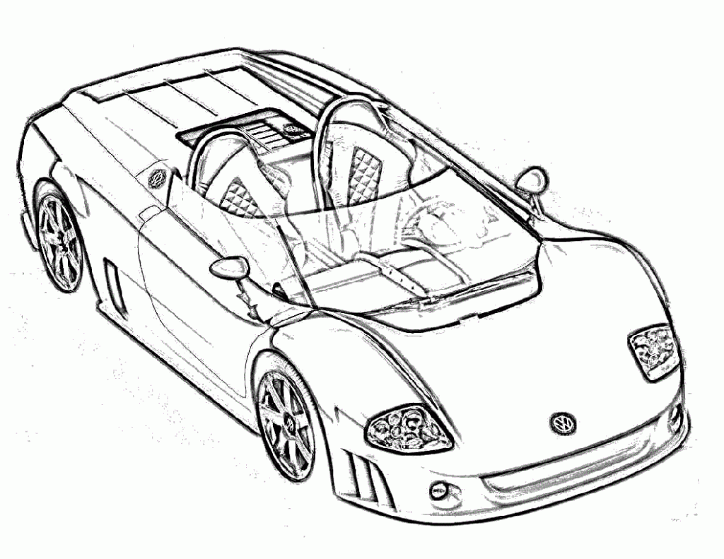 Printable Coloring Pages Race Cars