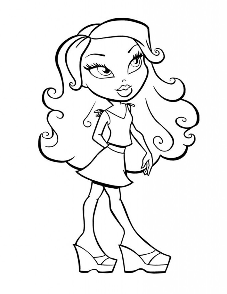 Bratz coloring pages on