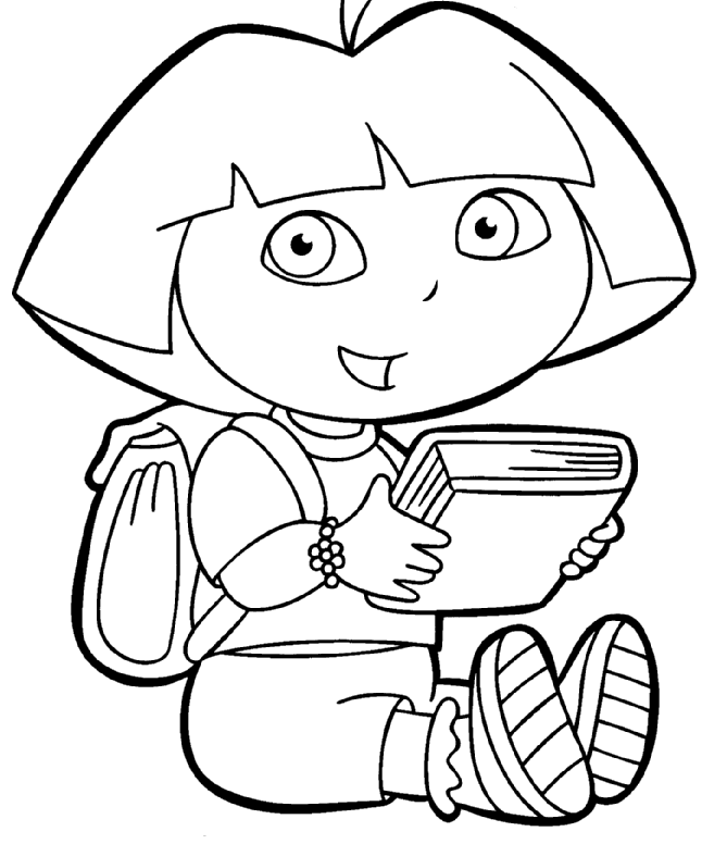 Free Printable Dora The Explorer Coloring Pages For Kids