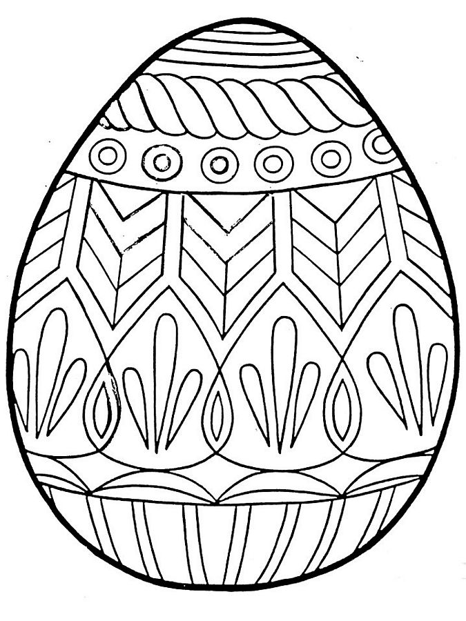 Free Printable Easter Egg Coloring Pages For Kids