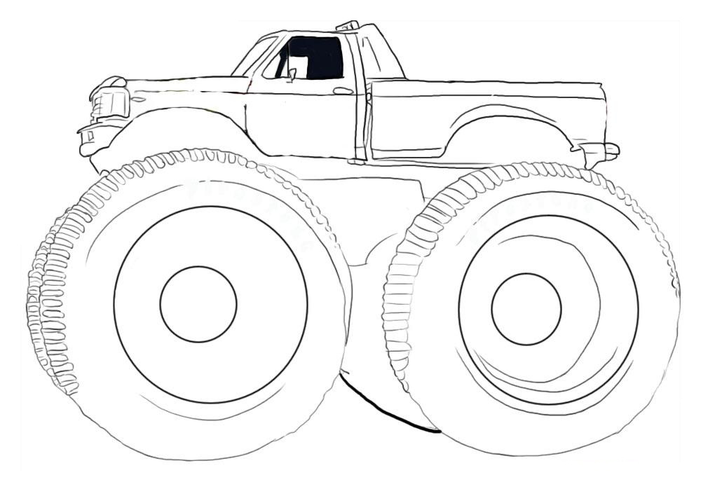 Download Free Printable Monster Truck Coloring Pages For Kids