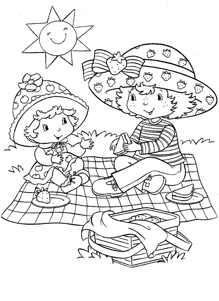 Download Free Printable Strawberry Shortcake Coloring Pages For Kids
