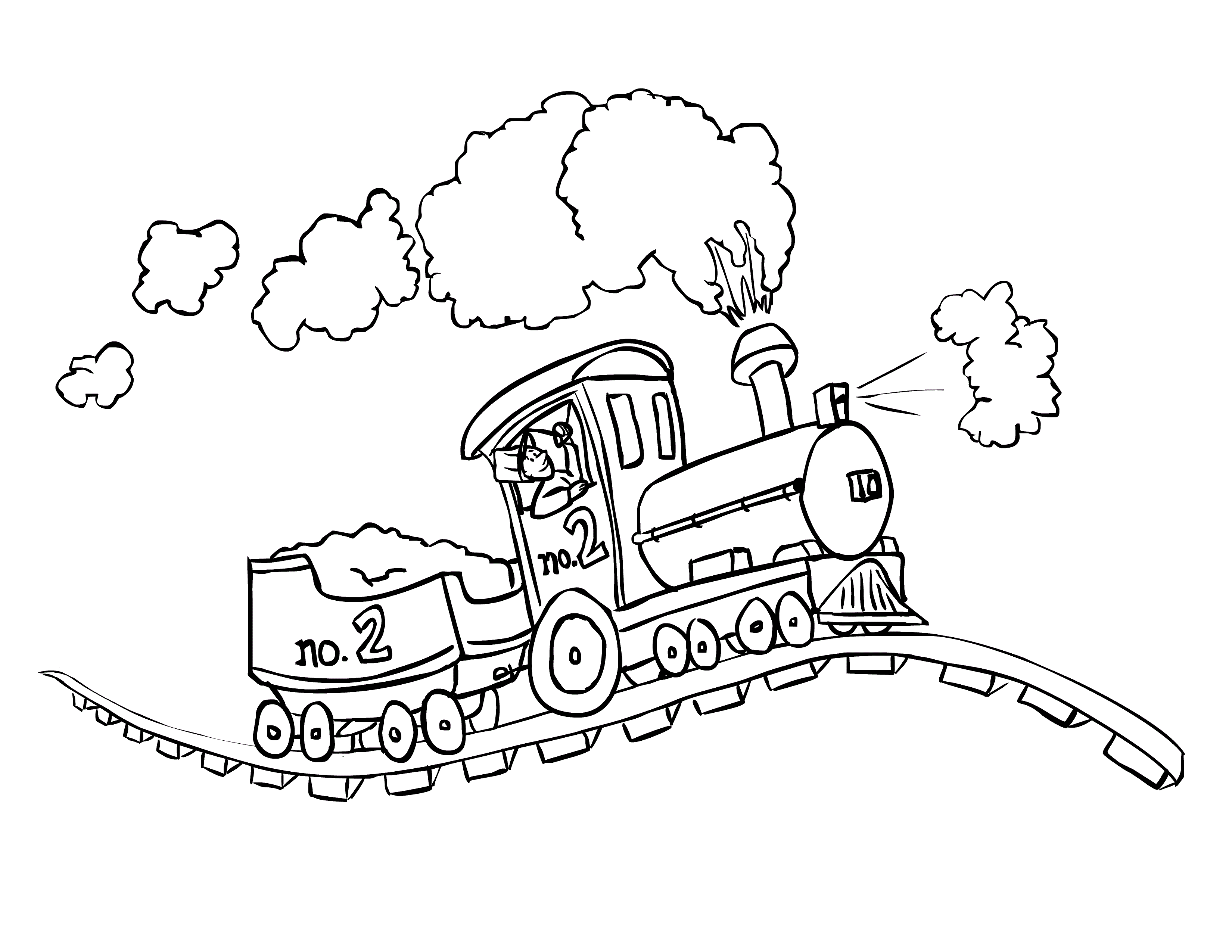 Animal Tracks Coloring Page - High Resolution Download