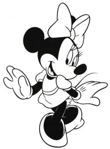 free printable minnie mouse coloring pages for kids