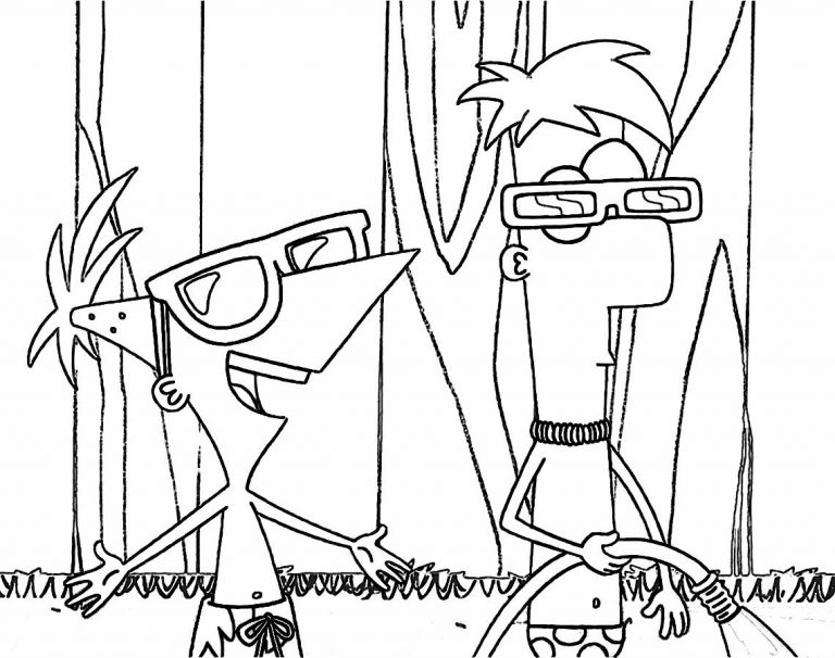 Download Free Printable Phineas And Ferb Coloring Pages For Kids