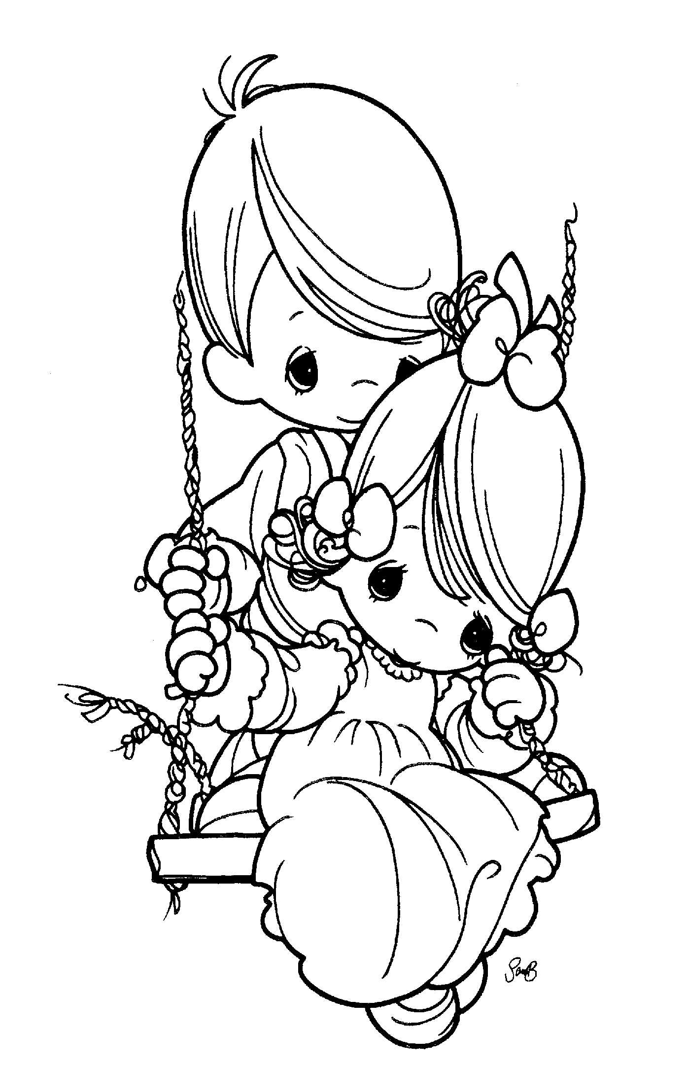 coloring pages precious moments print