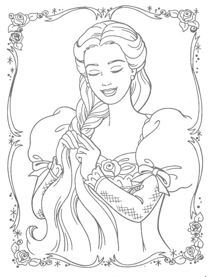 disney princess coloring pages rapunzel