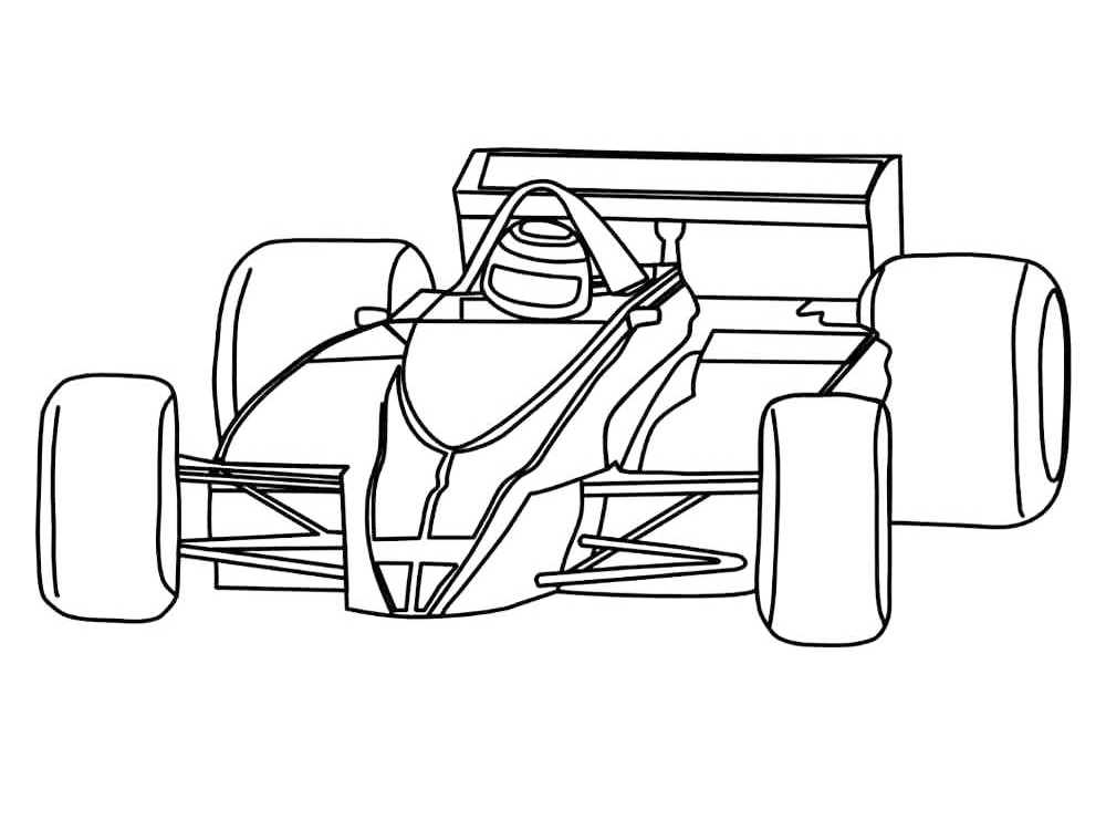 Cool Race Car Coloring Page