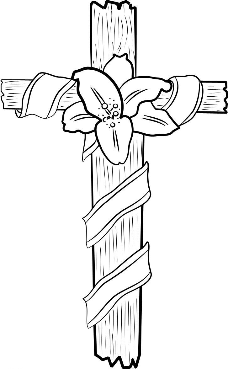 Free Printable Easter Cross Coloring Pages