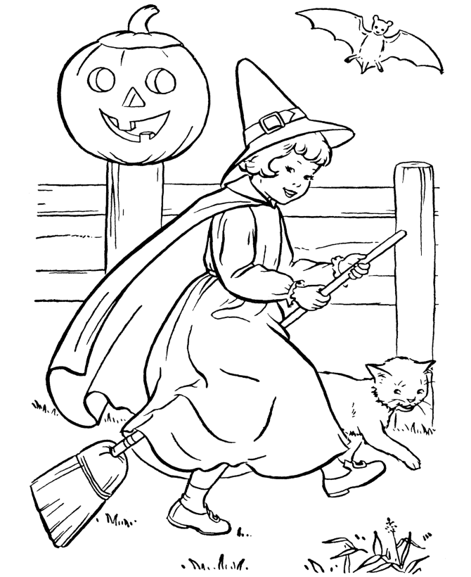 Free Printable Witch Coloring Pages For Kids