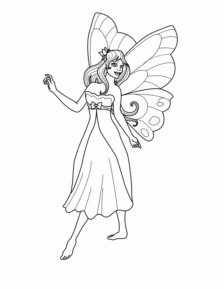 Free Printable Fairy Coloring Pages For Kids