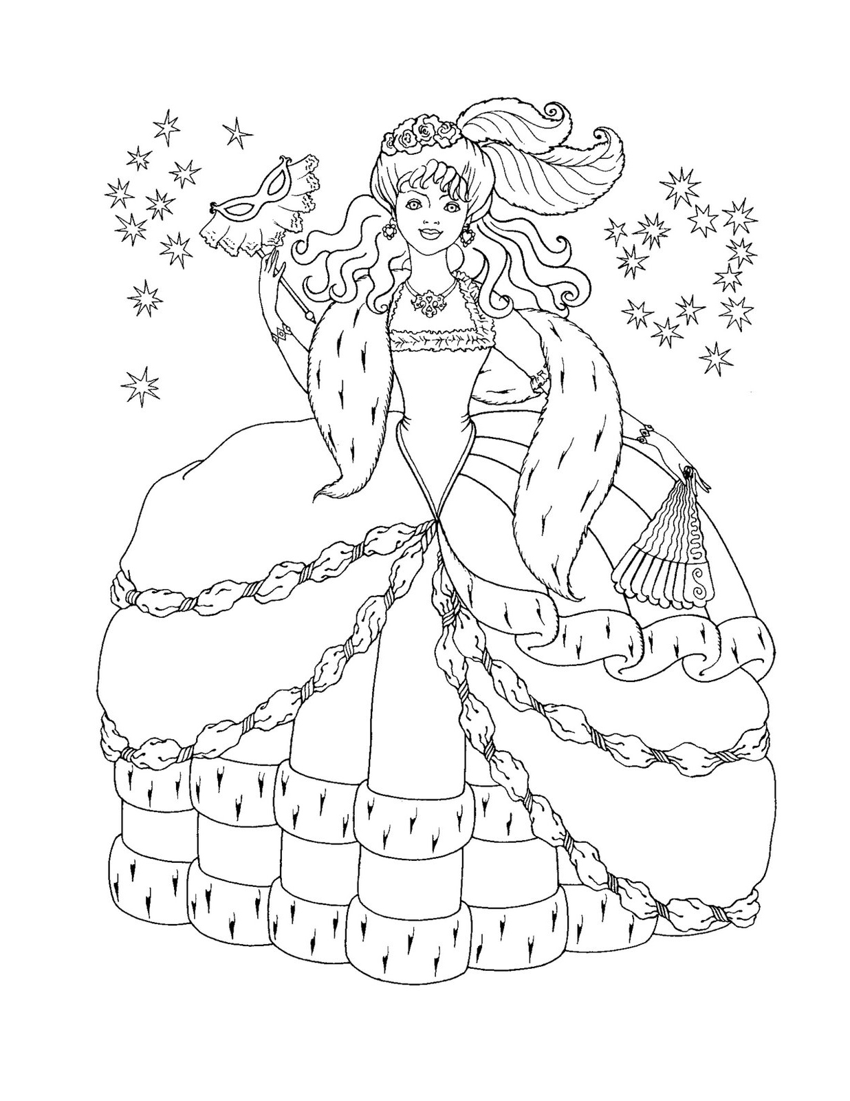 Princess Free Printable Coloring Pages