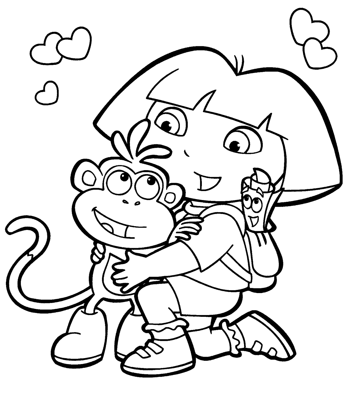 Dora Coloring Pages Printable 8