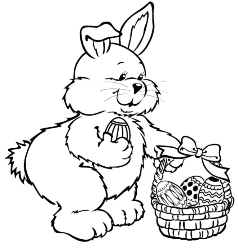 Free Printable Easter Bunny Coloring Pages For Kids