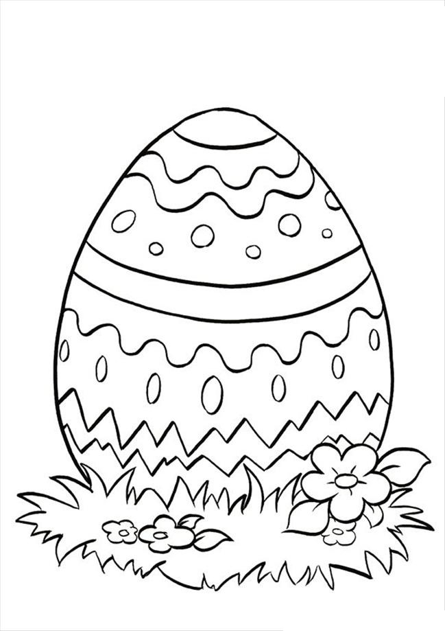 Free Printable Easter Egg Coloring Pictures