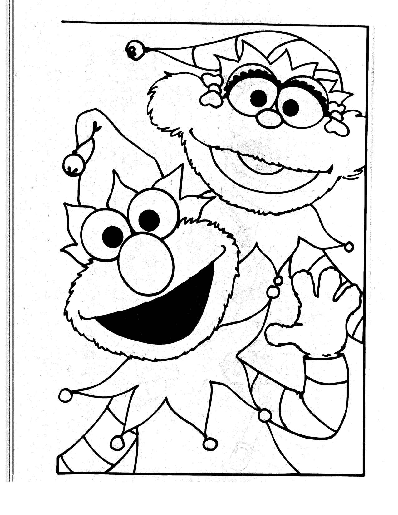 free baby elmo coloring pages