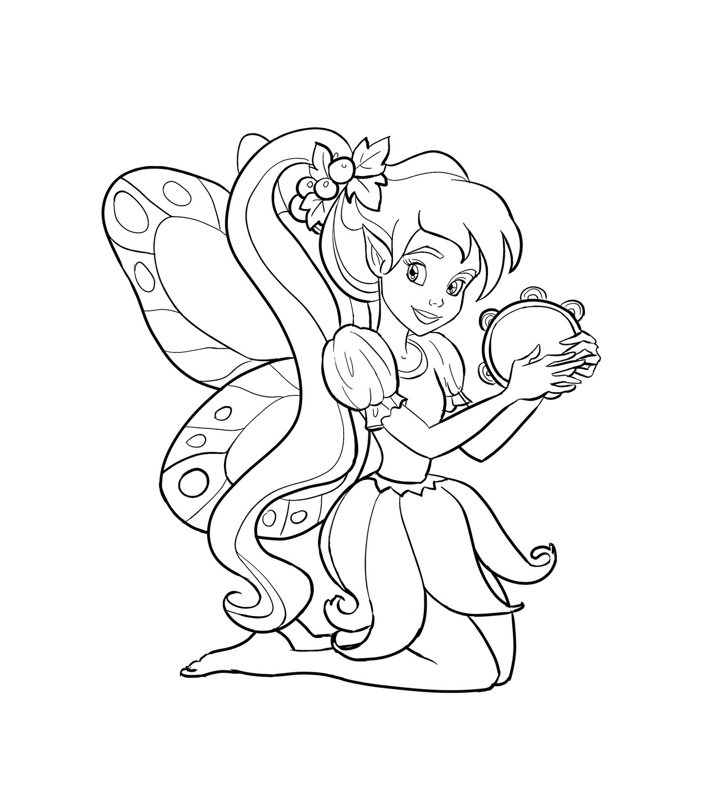 fairy animations coloring pages