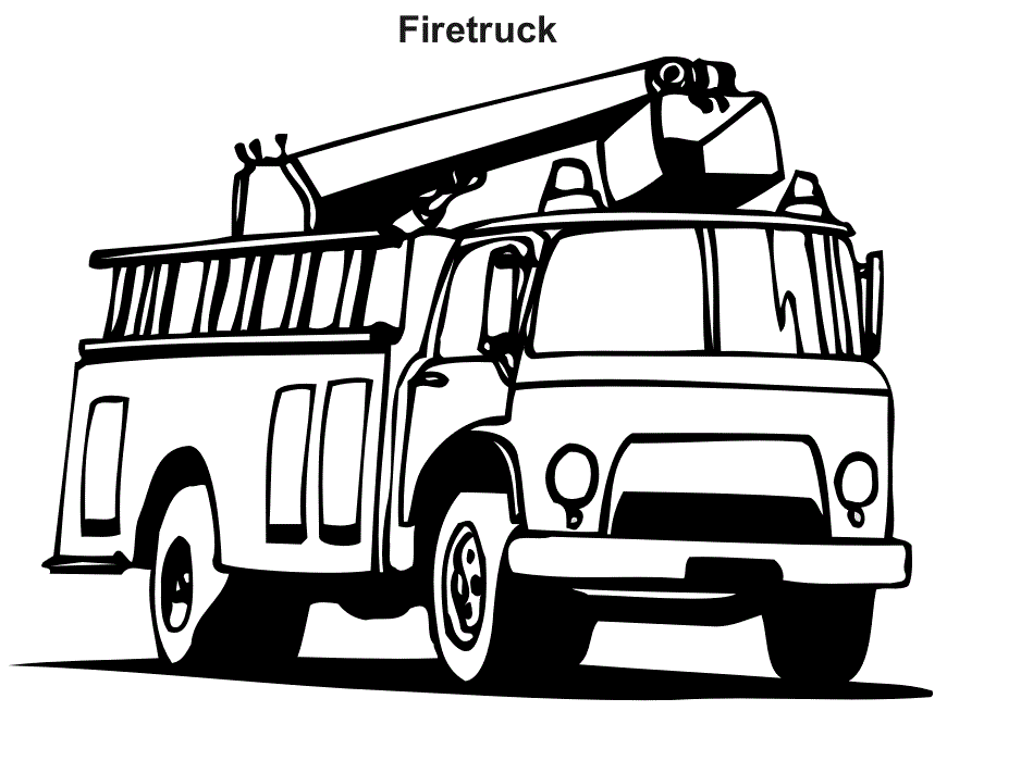 Download Free Printable Fire Truck Coloring Pages For Kids