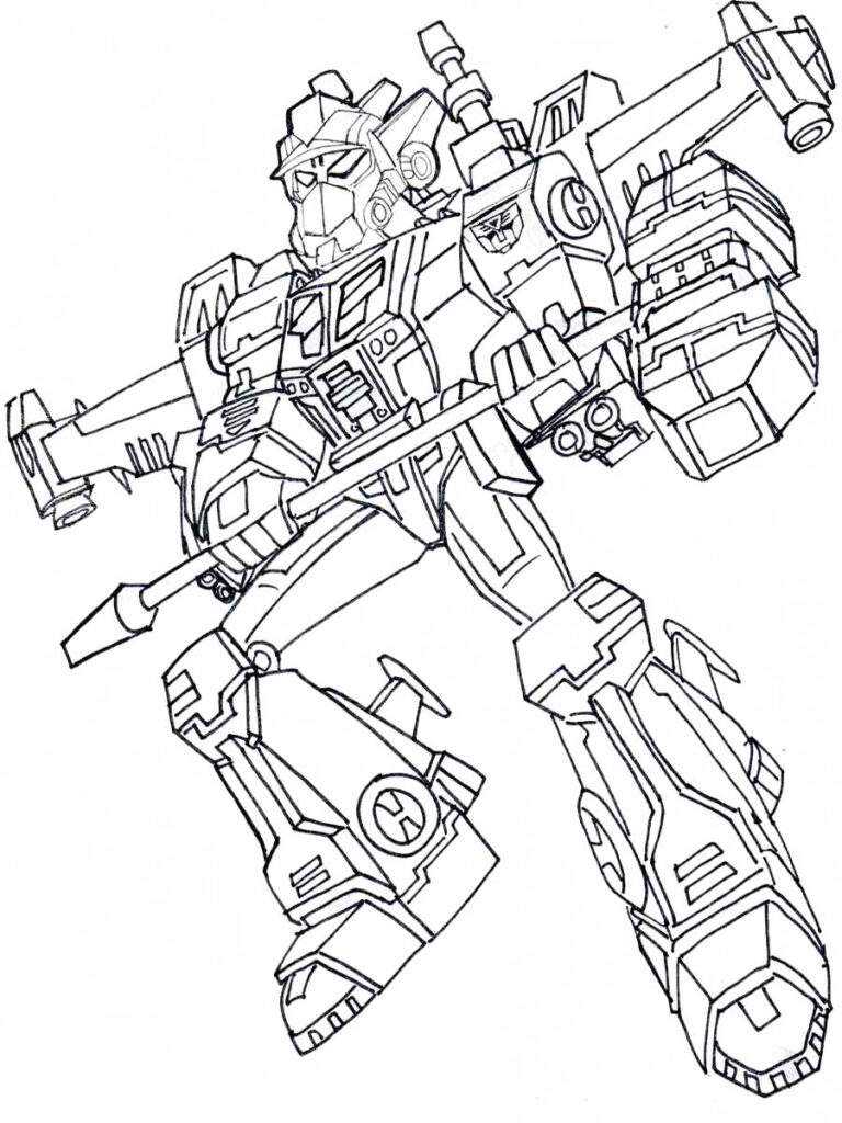 Flying Transformers Coloring Page