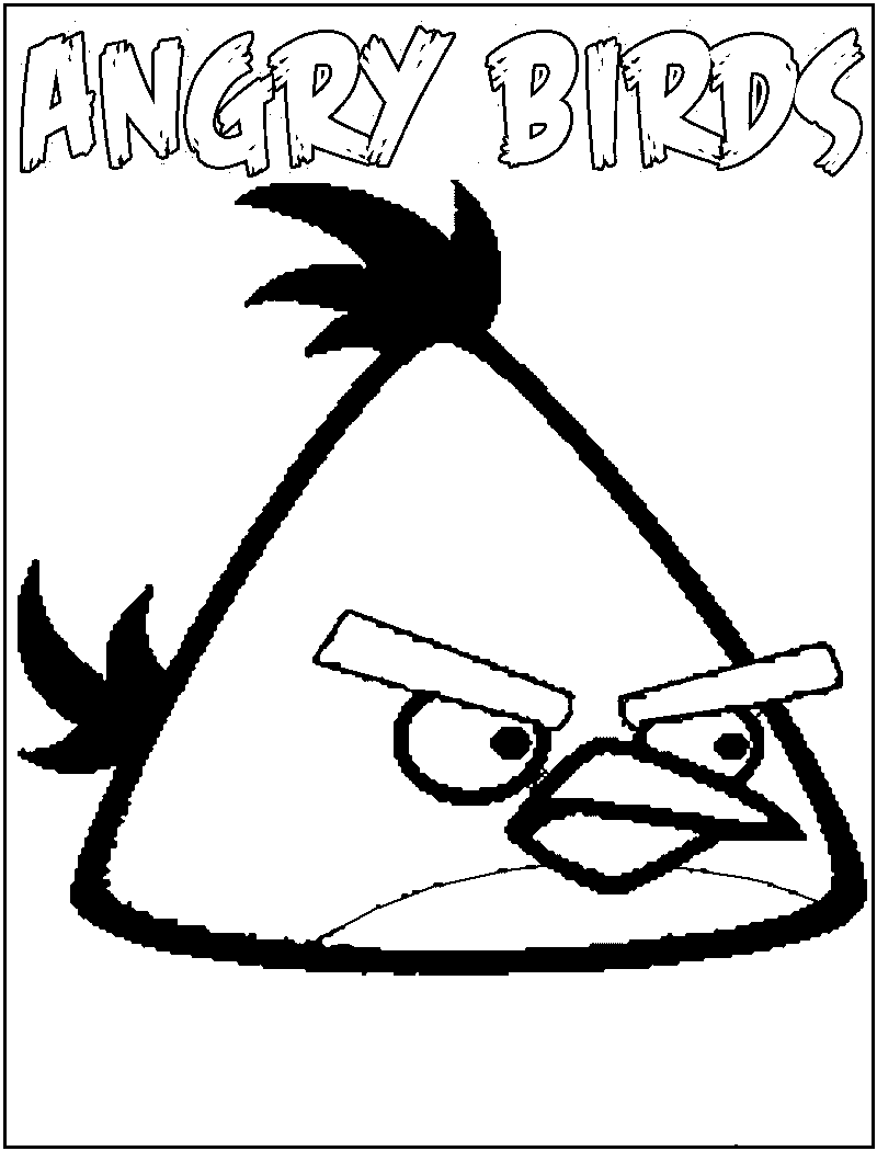 Free Angry Birds Coloring Pages 4
