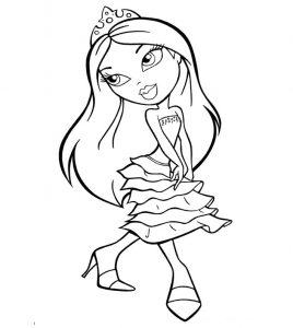 Free Printable Bratz Coloring Pages For Kids