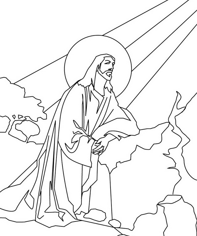 Free Printable Coloring Pages of Jesus
