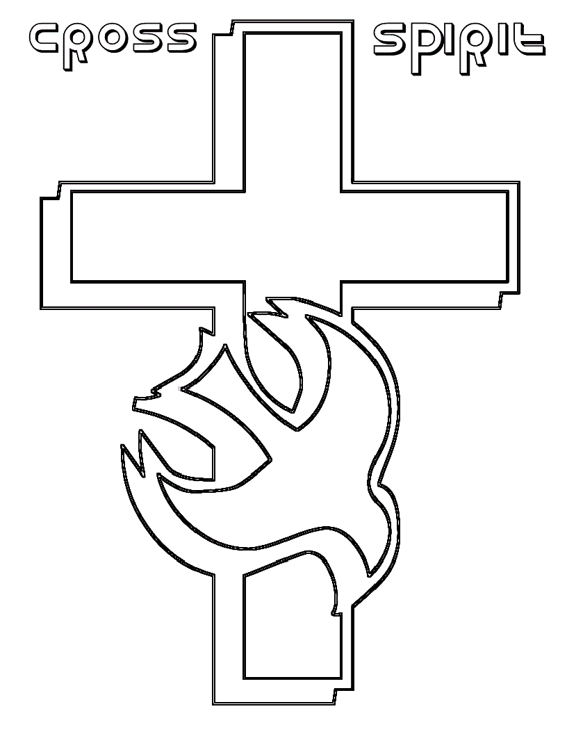 cross coloring pages printable