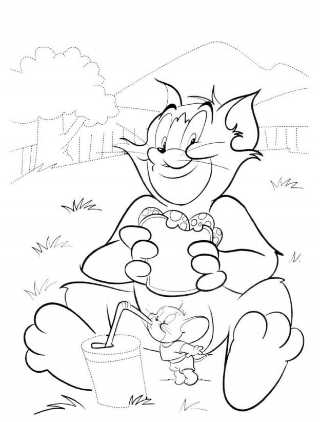 Free Printable Tom And Jerry Coloring Pages For Kids