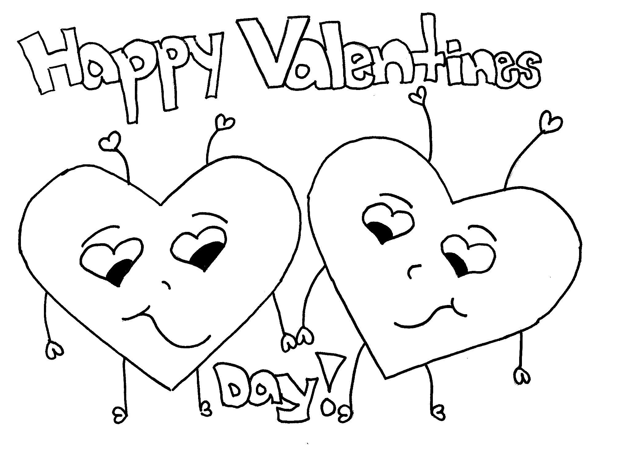  Free Valentines Coloring Pages For Kids 8