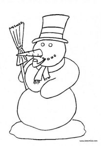 free printable snowman coloring pages for kids