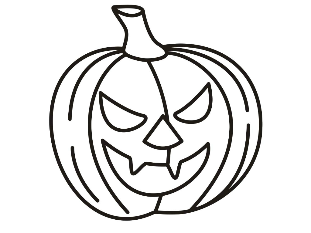 Free Coloring Pumpkin Pictures 5
