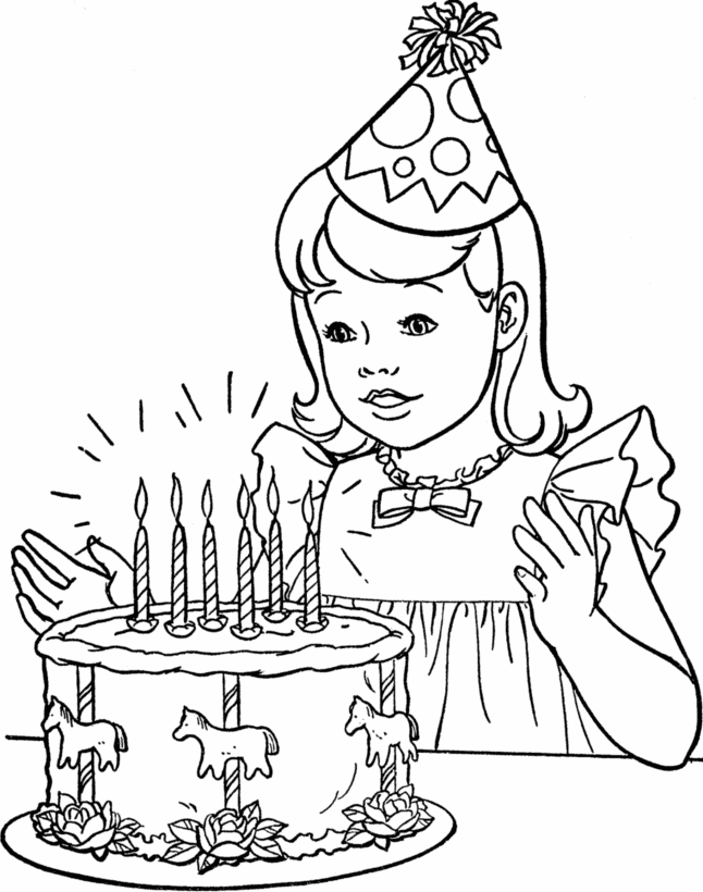 Download Free Printable Happy Birthday Coloring Pages For Kids
