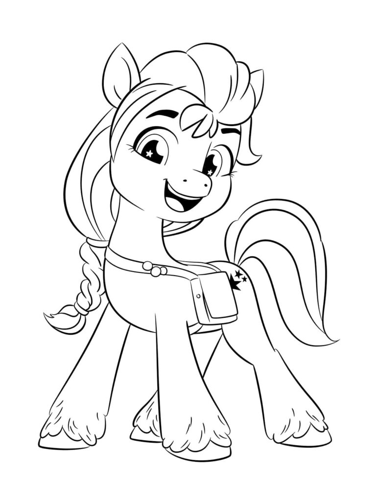 Happy Mlp Coloring Page