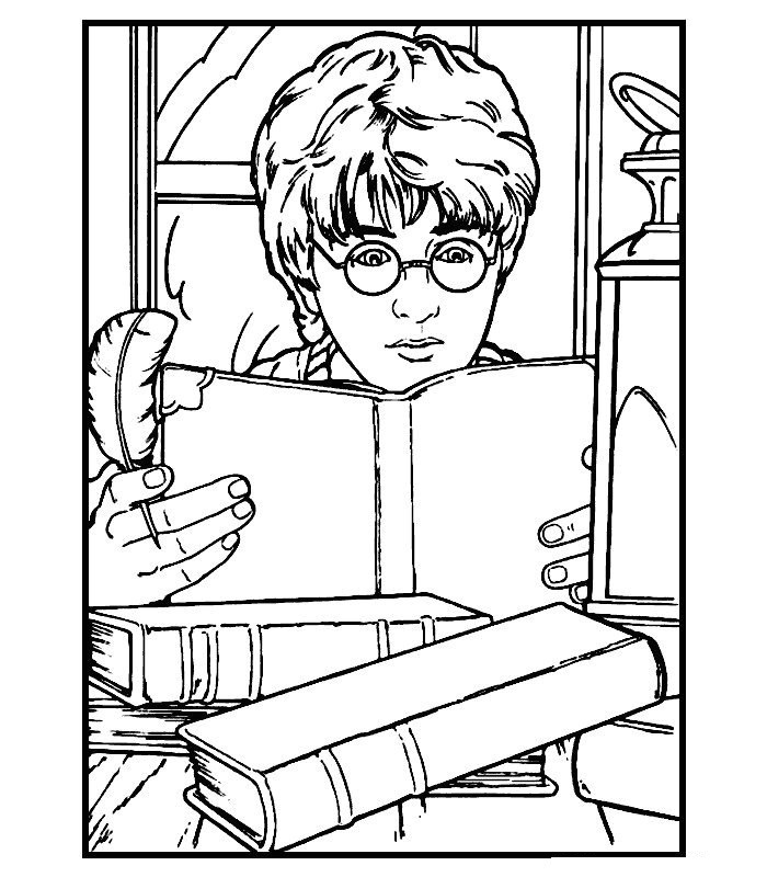 Printable Harry Potter Coloring Pages - Printable World Holiday