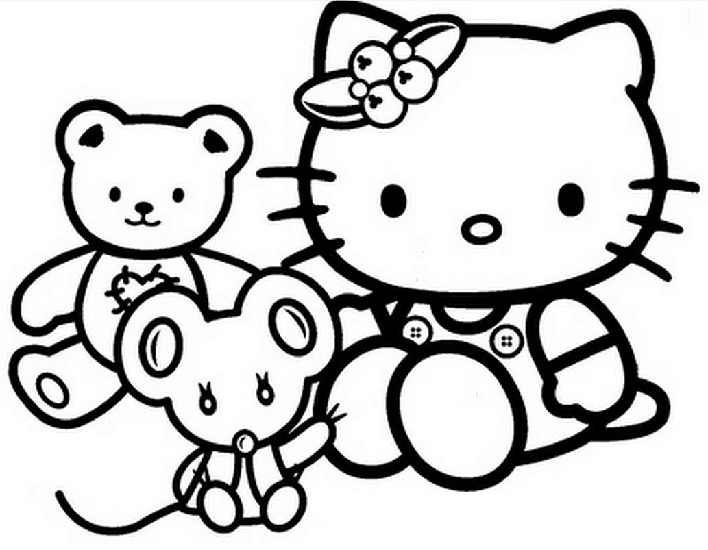Hello Kitty Coloring Pages And Activities : Free Printable Hello Kitty Coloring Pages Coloring Home