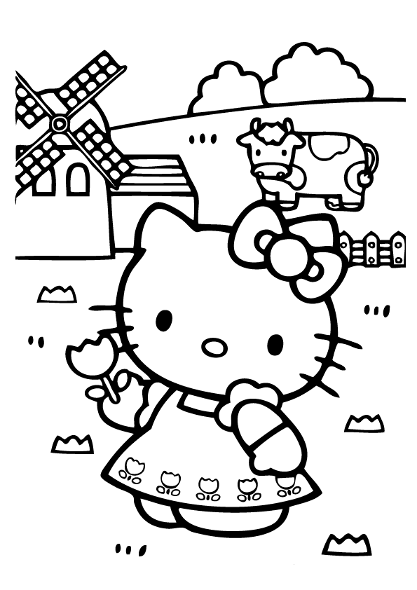 Free Printable Hello Kitty Coloring Pages For Kids - Free Printable