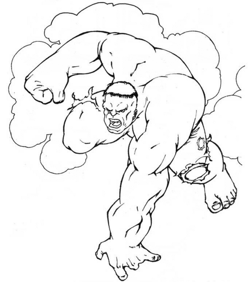 Free Printable Hulk Coloring Pages For Kids