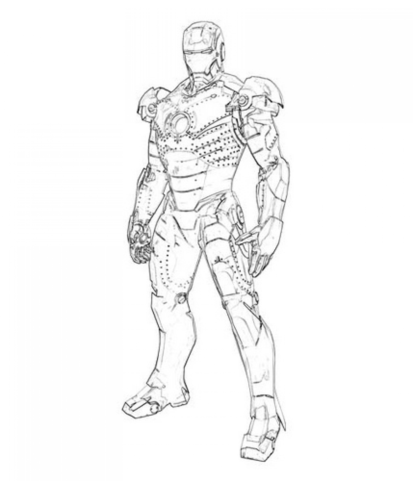 Printable Coloring Pages Iron Man