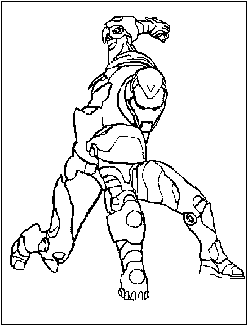 Iron Man Coloring Page 7