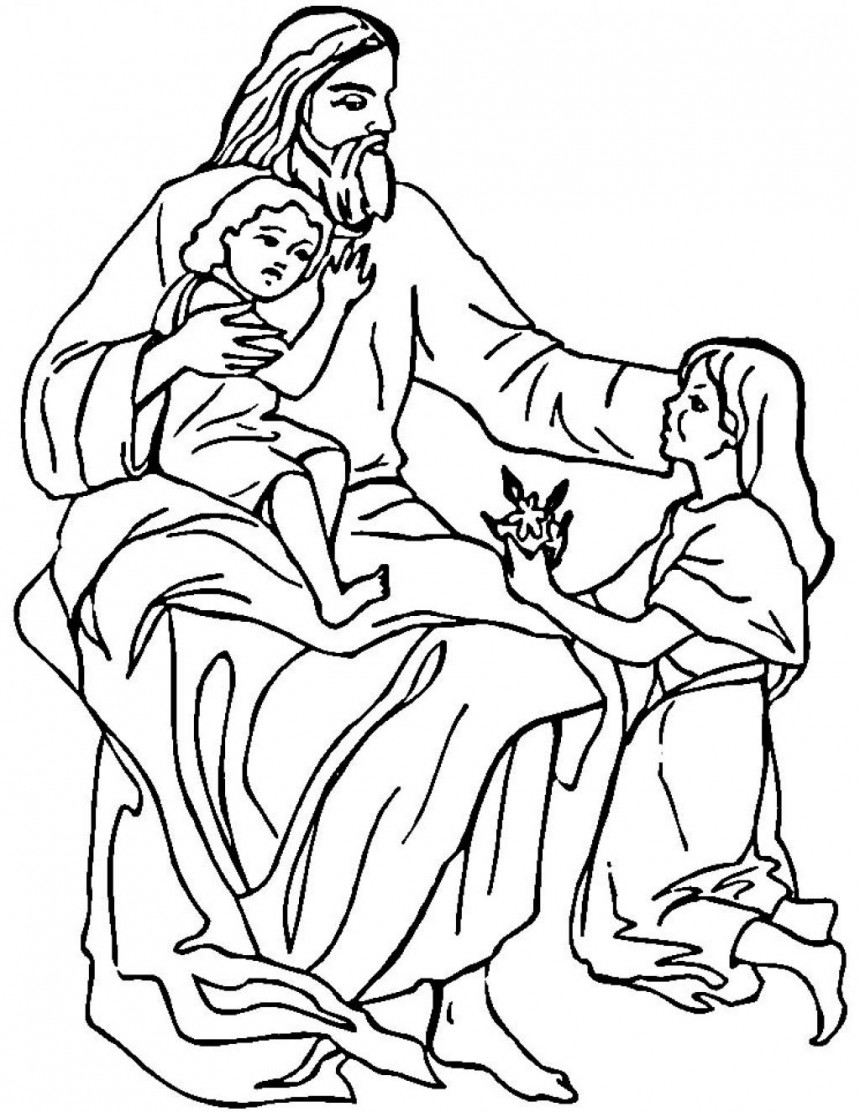 Free Printable Jesus Coloring Pages For Kids