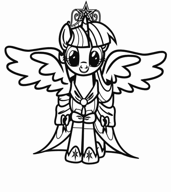 my little pony friendship is magic princess twilight sparkle coloring pages