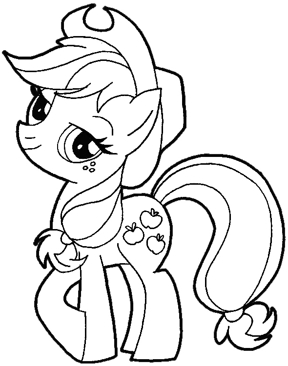 Mlp Apple Jack Coloring Page