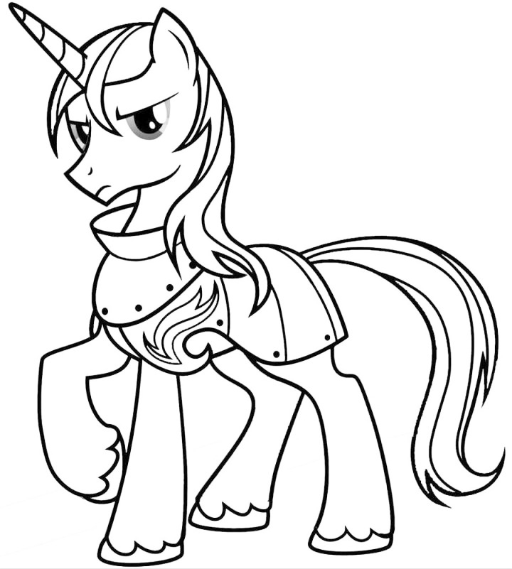 Mlp Armor Coloring Page