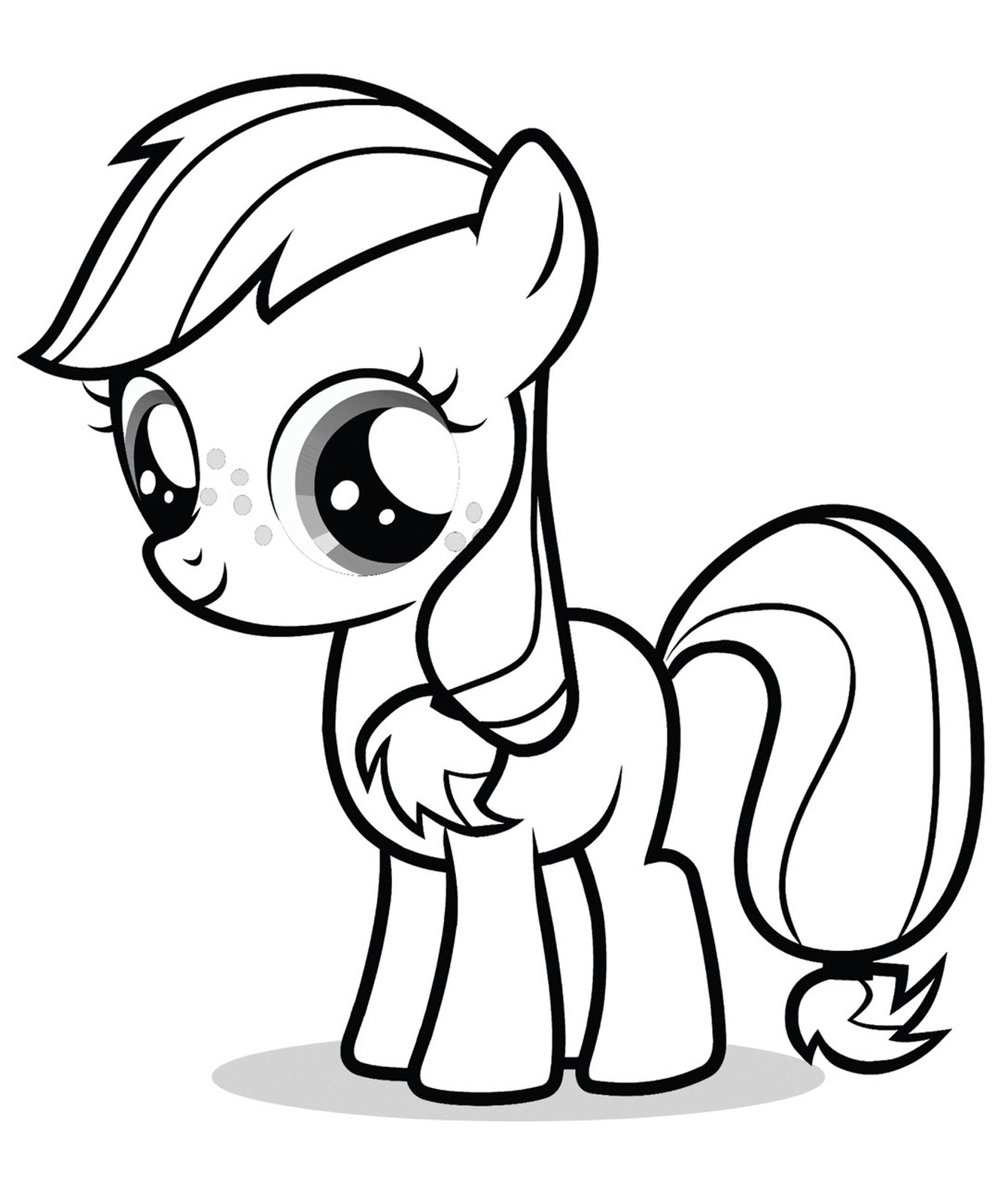 baby fluttershy coloring pages